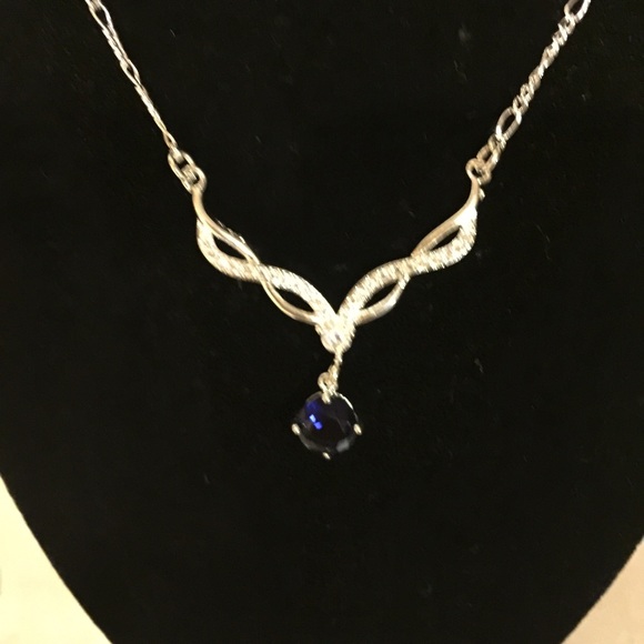 Necklace set 18k white gold plated - Picture 2 of 3