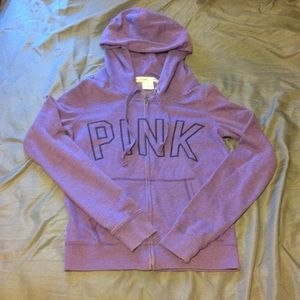 Purple Zipper Hoodie from PINK