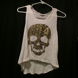 White skull tank