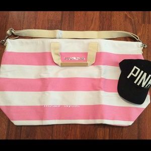Vs PINK tote and hat