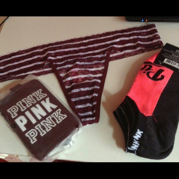 Vs PINK panties, socks, and Id case