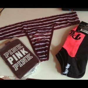 Vs PINK panties, socks, and Id case