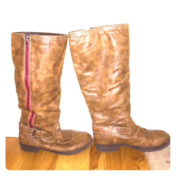 Madden Girl Knee High Brown Boots