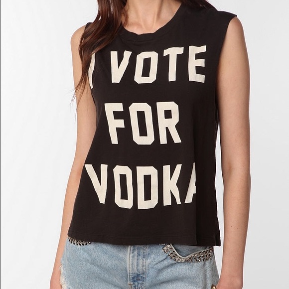 🚫SOLD🚫 on Merc Urban Outfitters I Vote For Vodka - Picture 4 of 4