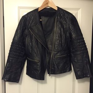 ASOS motorcycle style leather jacket size 6