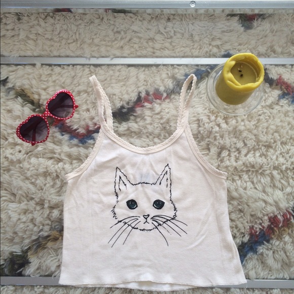 Kitty cropped tank