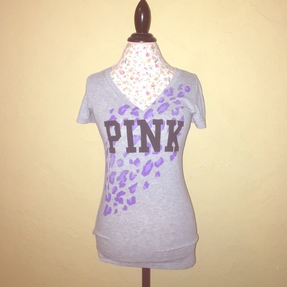 PINK by Victoria's Secret V-Neck Leopard Top