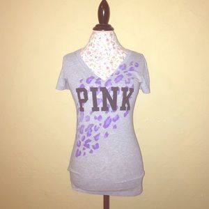 PINK by Victoria's Secret V-Neck Leopard Top