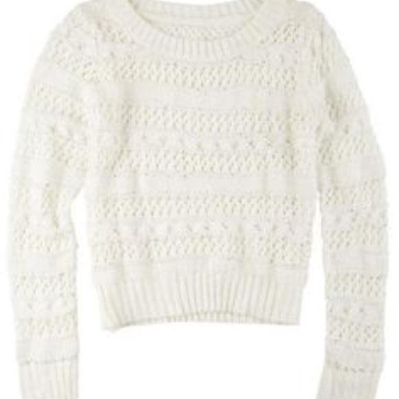 white sweater