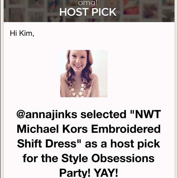 ๐2xHP๐ MK Embroidered Shift Dress - Picture 3 of 4