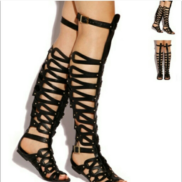 Shoes - Knee high gladiator sandals