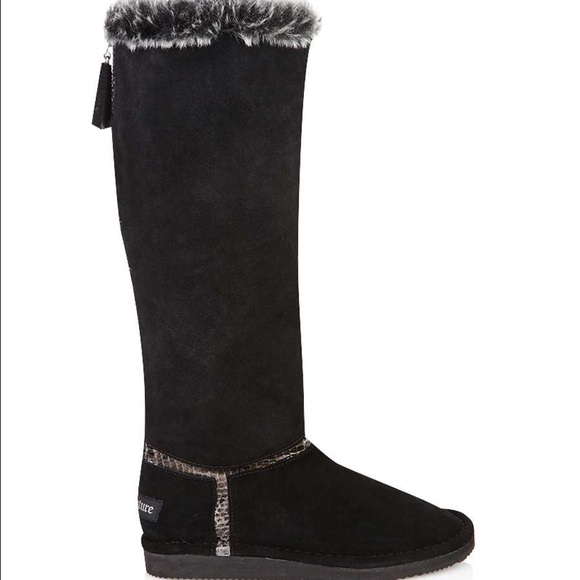 Juicy couture Ohara suede zipped boots in black!!