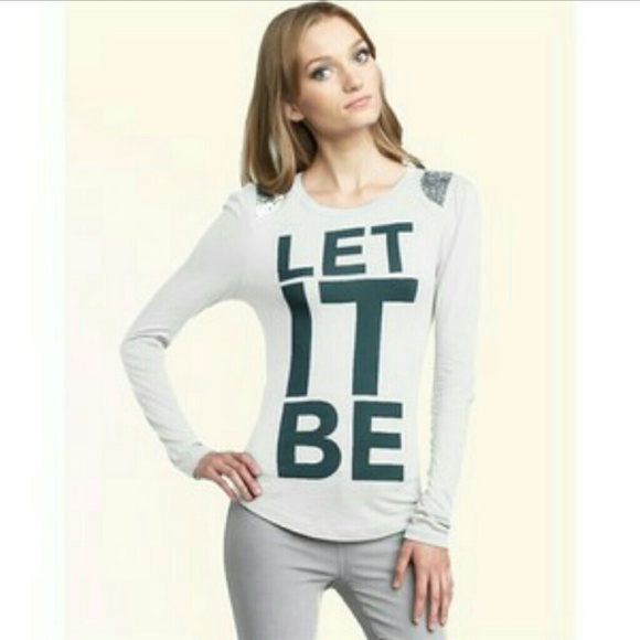 Juicy Couture 'let it be' shirt