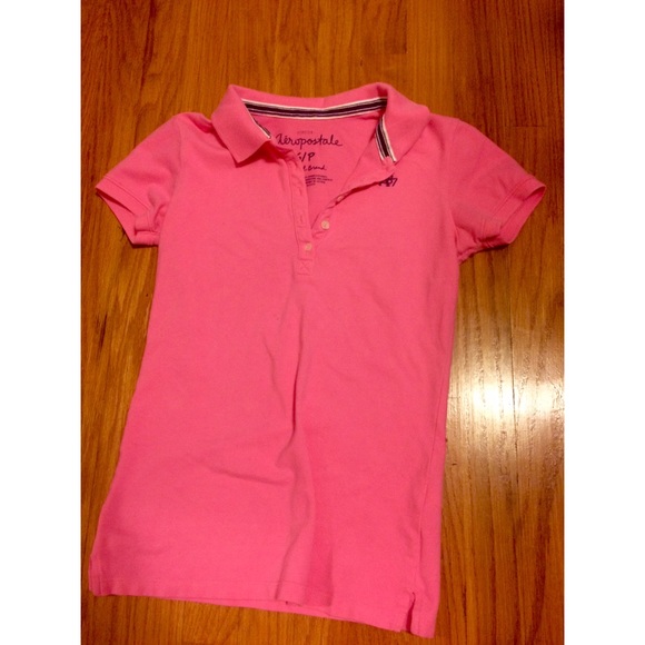 Pink Aeropostale Polo Shirt