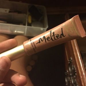 Too Faced liquid lipstick, melted.