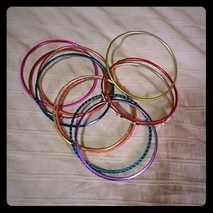Multicolored bracelets
