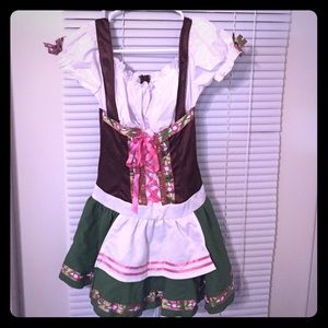 German Beer Girl Bavarian Oktoberfest Dress