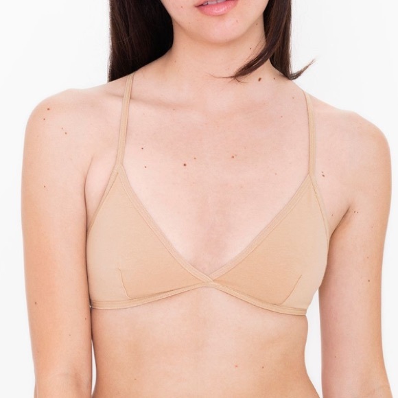 AA Cotton Spandex Jersey Crossback Bra: nude