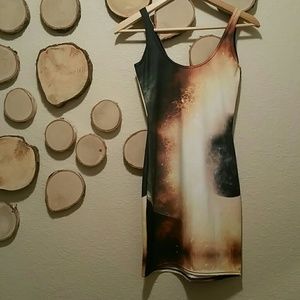 Black Milk Galaxy Yellow Dress S BNWT