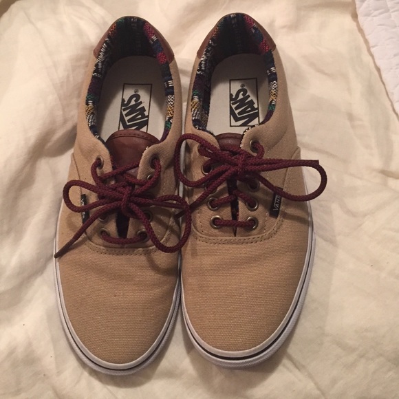 Vans Brown Twill & Leather