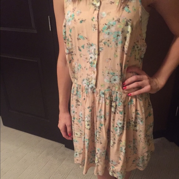 SOLD Floral, light pink dress - Picture 2 of 3
