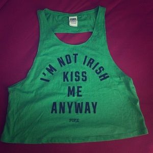 PINK st patricks Top 💚🍀🐸!!