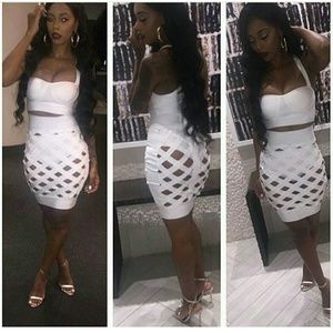 Two piece bodycon dress