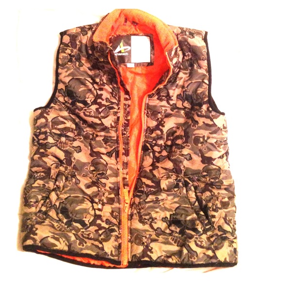 Youth Boys skeleton Camouflage Vest