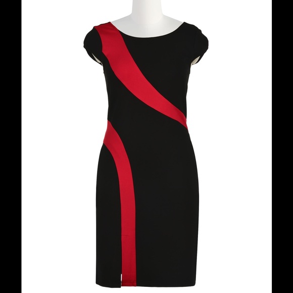 Eshakti Dresses & Skirts - New Eshakti Black Bodycon Ponte Knit Dress Size 16