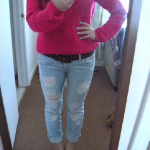 HOLLISTER Light Distressed Jeans Size 0 - Picture 4 of 4