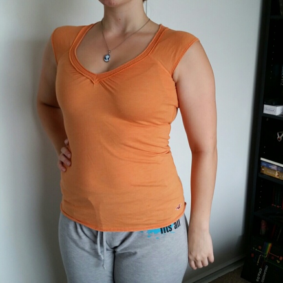 Orange Hollister tank