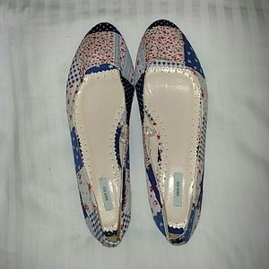 Kimchi Blue Floral Patchwork Flats