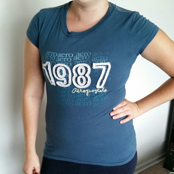 Blue aeropostale top