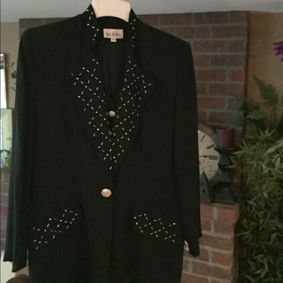 Women's Black, Beaded, Jacket