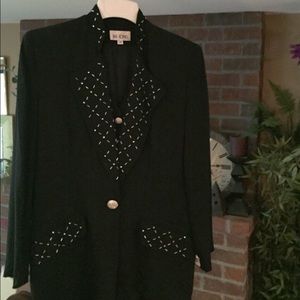 Women's Black, Beaded, Jacket