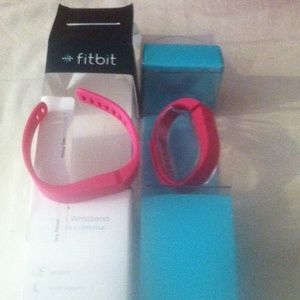 NEW 2 Pink Fitbit Armbands, 1 Large, 1 Small