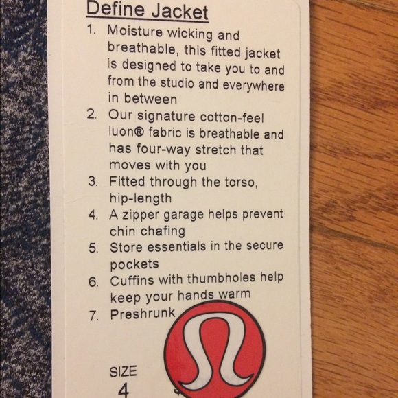Lululemon Define Jacket - Picture 3 of 4