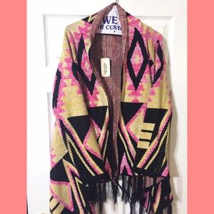 Forever 21 Long sleeve cardigan Aztec