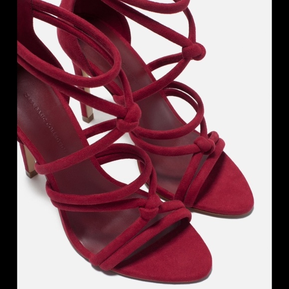 NWT ZARA HOT AND SEXY RED SANDALS - Picture 4 of 4