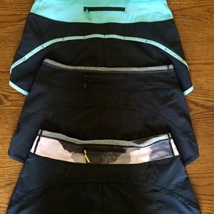 3 pairs of Turbo Run shorts black sz 4 GUC