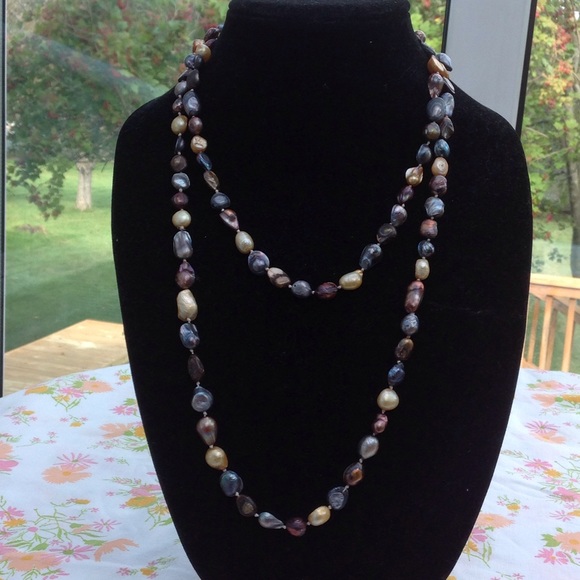 Freshwater pearls. Warm tones - Picture 4 of 4