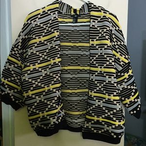 Pattern knit cardigan