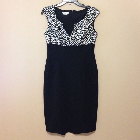 London Times dress - black/white