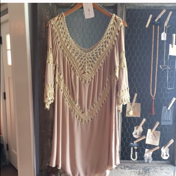 Almond Crochet Dress