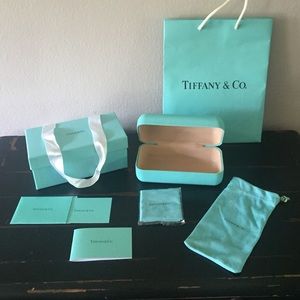 Authentic Tiffany&Co Sunglass case,w/ accessories