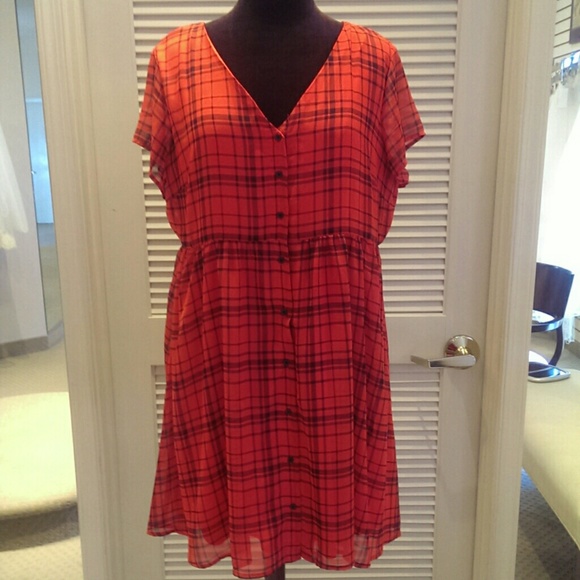 Red Plaid Dress