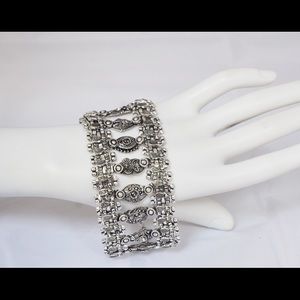 Silver plated bracelet ancient style