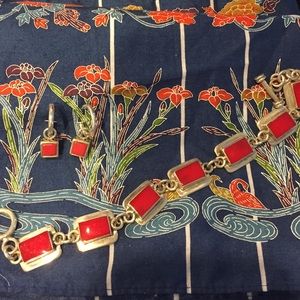 Sterling bracelet/earrings set