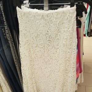 Hottt Lane Bryant lace maxi skirt NEW WITH TAGS