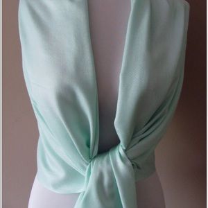 Mint pashmina scarf